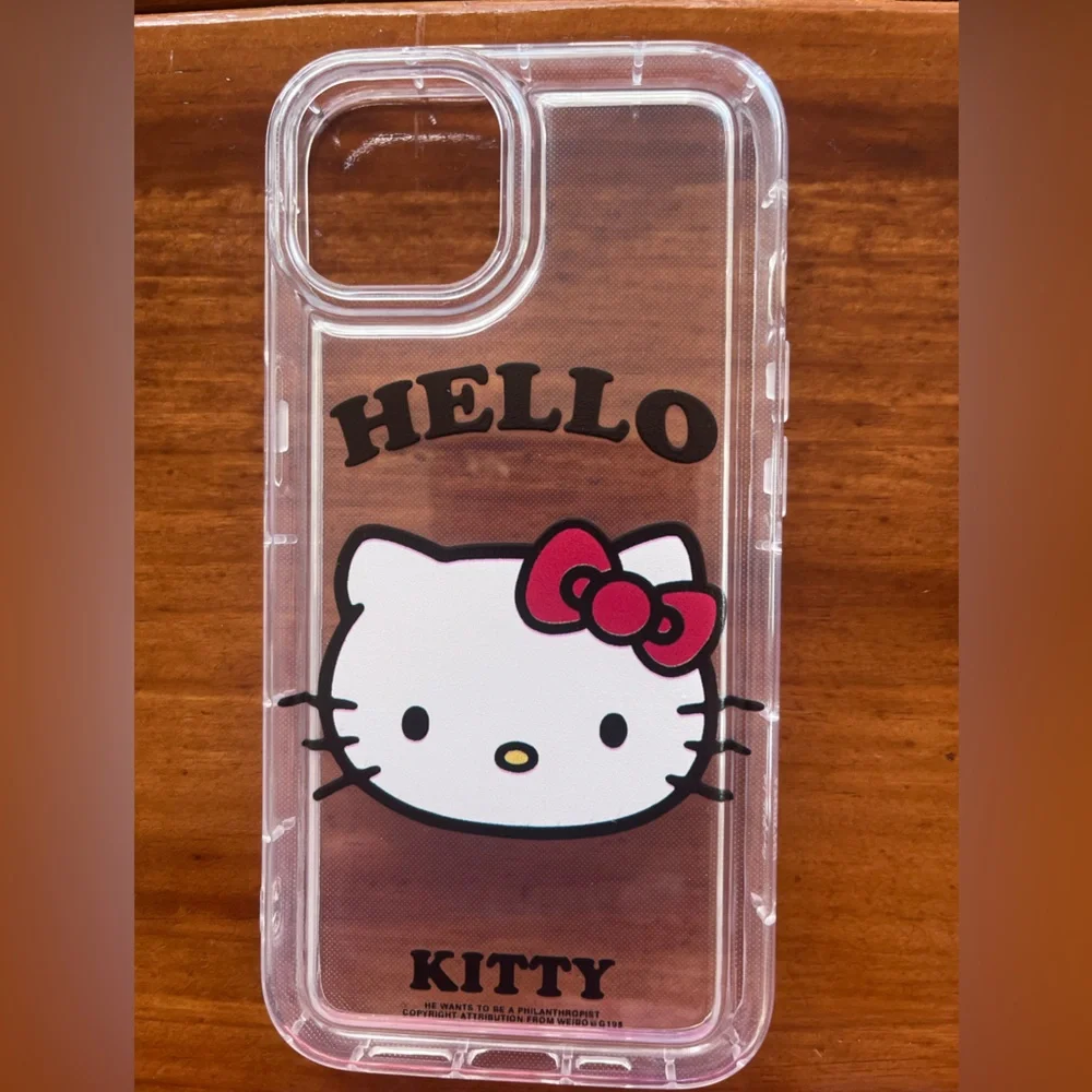 Hello Kitty iPhone 14 Case - Clear with Red Bow